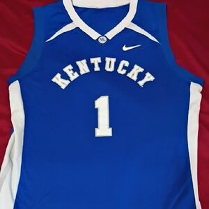 (22)Blue Kentucky Basketball Jersey